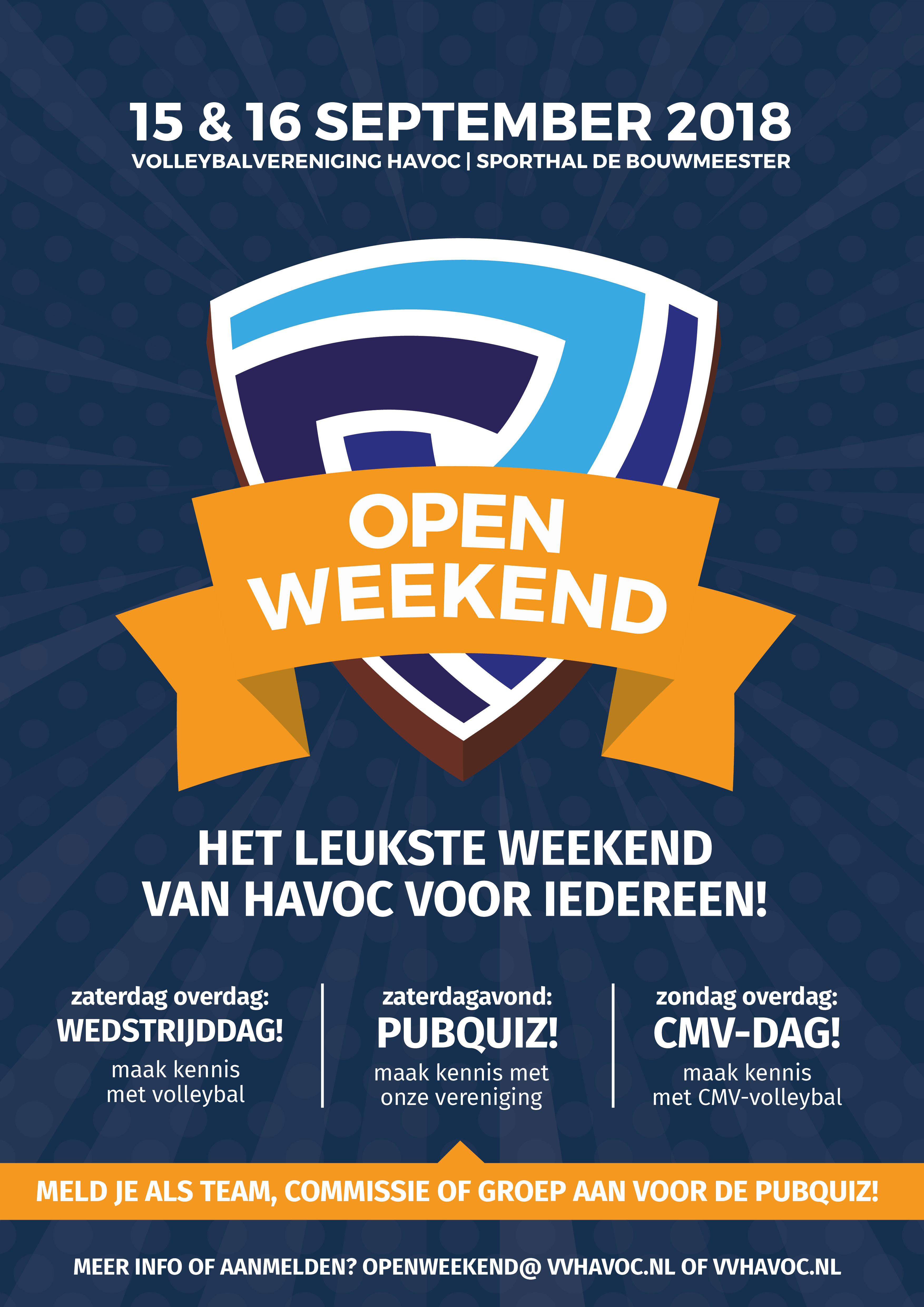 Open weekend poster